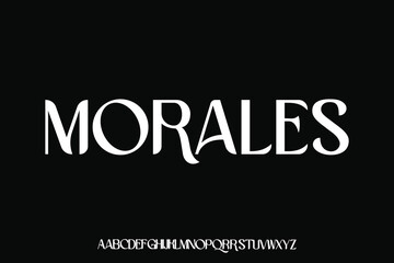 Obraz premium Display alphabet font vector design suitable for headline, poster, logo, magazine and many more