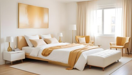 Photo interior modern design room 3d illustration