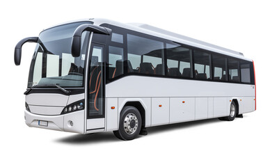 Modern Bus Isolated on Transparent Background PNG
