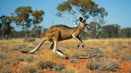 Red Kangaroo in Australian Outback