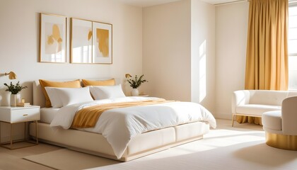 Photo interior modern design room 3d illustration