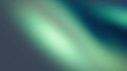Retro color noisy gradient texture backdrop design. Abstract green blue color grainy gradient, vibrant color flow shaped, glowing, shine, bright, website header design, banner, poster