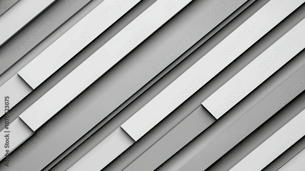Poster abstract flat background featuring alternating horizontal stripes in subtle gray tones for modern de