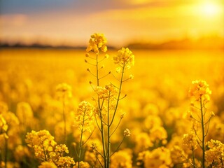 Obraz premium Captivating Yellow Accents in Nature: A Minimalist Exploration of Sunlit Fields, Golden Flowers, and Bright Landscapes for a Serene and Vibrant Aesthetic