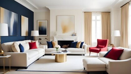 Photo interior modern design room
