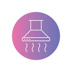 Extractor Hood vector icon stock illustration