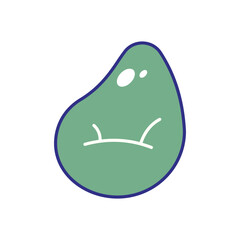 Bean Bag Chair vector icon stock illustration