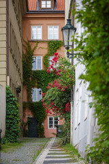 the streets of the old town in the city center of prague, the capital of czech republic, europe