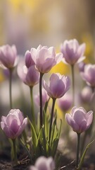 Fototapeta premium Beautiful Wild flowers in a sunny spring day