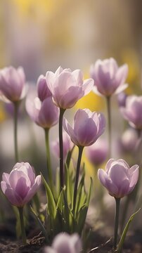 Fototapeta Beautiful Wild flowers in a sunny spring day