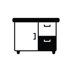 Sideboard vector icon stock illustration