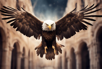 eagle mystical portrayed mysterious design soaring magical enigmatic doorways amerikan realm portals