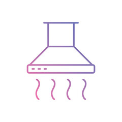 Extractor Hood vector icon stock illustration