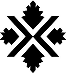 Aztec vector elements. Ethnic ornament. Tribal design, geometric symbols for border, frame, tattoo, logo, cards, decorative paper. Navajo motifs