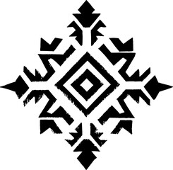 Aztec vector elements. Ethnic ornament. Tribal design, geometric symbols for border, frame, tattoo, logo, cards, decorative paper. Navajo motifs