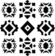 Aztec Navajo pattern. Vector Aztec Navajo geometric shape seamless pattern background. The geometric southwest pattern is used for fabric, textile, home decoration elements, upholstery, and wrapping.
