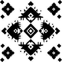 Aztec Navajo pattern. Vector Aztec Navajo geometric shape seamless pattern background. The geometric southwest pattern is used for fabric, textile, home decoration elements, upholstery, and wrapping.