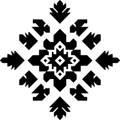 Aztec vector elements. Ethnic ornament. Tribal design, geometric symbols for border, frame, tattoo, logo, cards, decorative paper. Navajo motifs