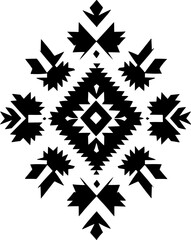 Aztec vector elements. Ethnic ornament. Tribal design, geometric symbols for border, frame, tattoo, logo, cards, decorative paper. Navajo motifs