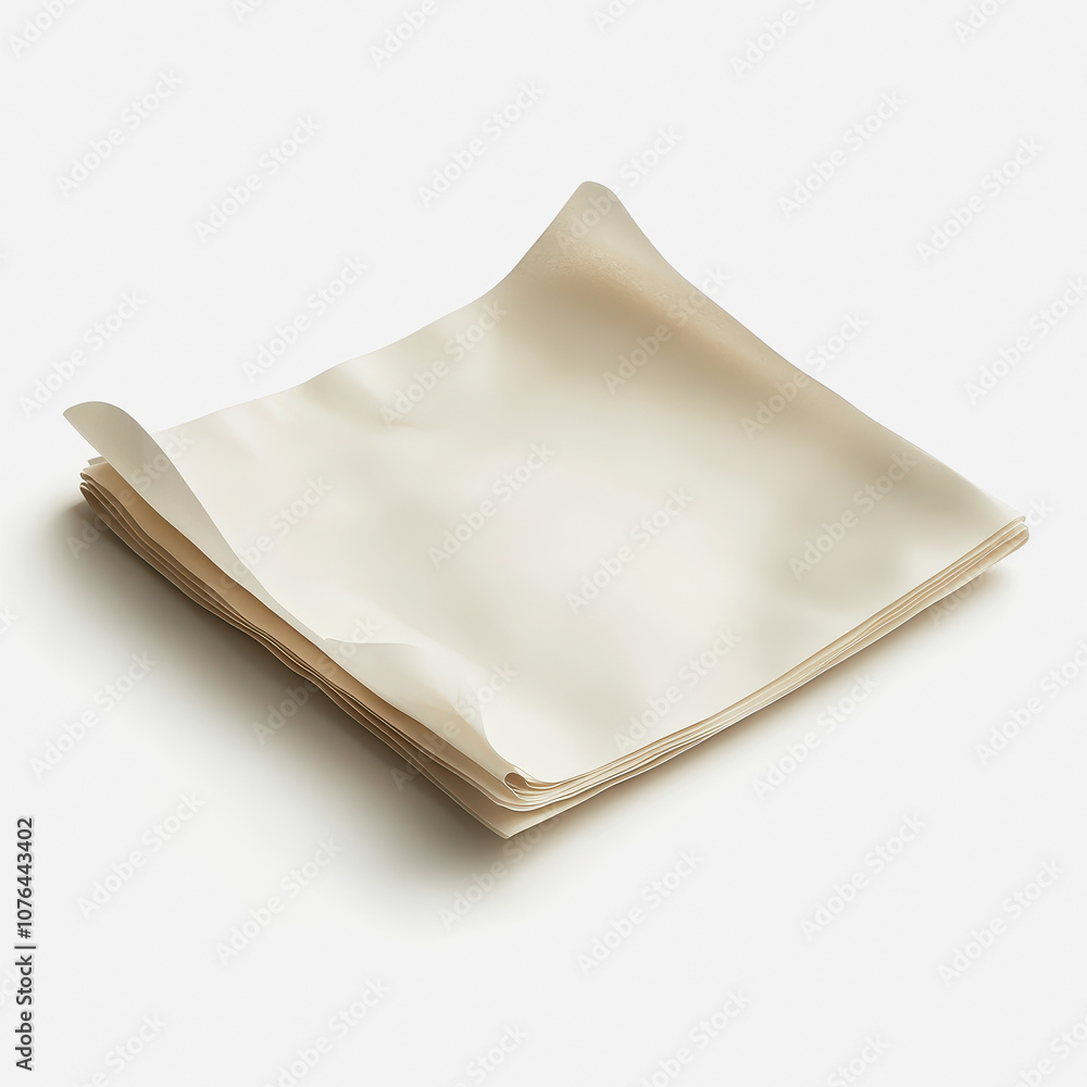 Poster elegant and soft white tissue paper undulating on a gentle surface with subtle highlights ideal for 
