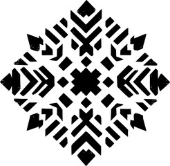 Aztec vector elements. Ethnic ornament. Tribal design, geometric symbols for border, frame, tattoo, logo, cards, decorative paper. Navajo motifs