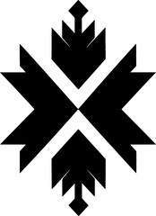 Aztec vector elements. Ethnic ornament. Tribal design, geometric symbols for border, frame, tattoo, logo, cards, decorative paper. Navajo motifs