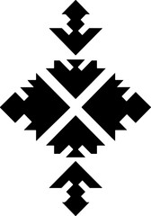 Aztec vector elements. Ethnic ornament. Tribal design, geometric symbols for border, frame, tattoo, logo, cards, decorative paper. Navajo motifs