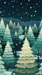 Obraz premium Festive Christmas tree christmas backgrounds land.