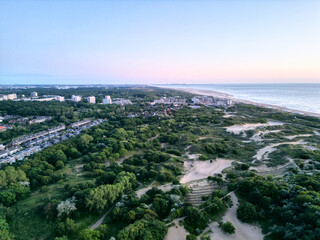 Kijkduin Den haag Netherland sunset drone