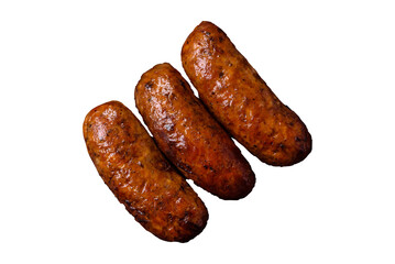 Juicy sausages with salt, spices and herbs