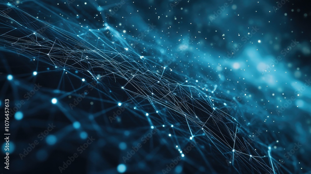 Aufkleber abstract technology background with connecting lines