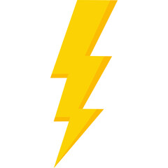 Flash icon. Lightning Bolt icon. Yellow Thunder symbol 