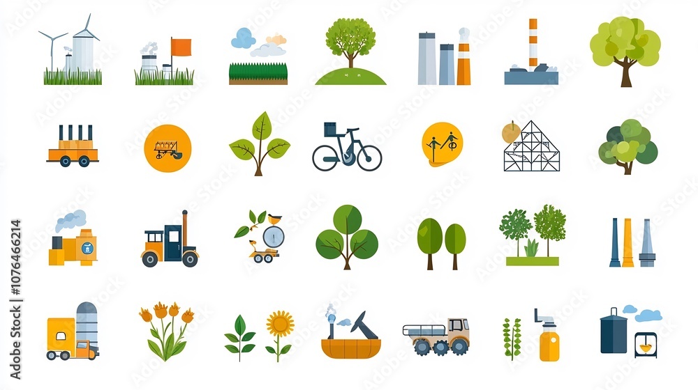 Poster curated set of 64x64 pixel perfect icons with editable stroke showcasing sectors of society such as 