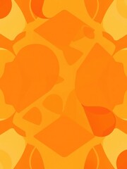 Abstract orange and red geometric pattern with overlapping shapes and lines, vibrant, geometric