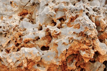 Abstract drawing of stone with clay