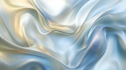 Obraz premium Abstract Wavy Blue and White Fabric Texture