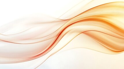 Obraz premium Abstract Orange and White Flowing Lines