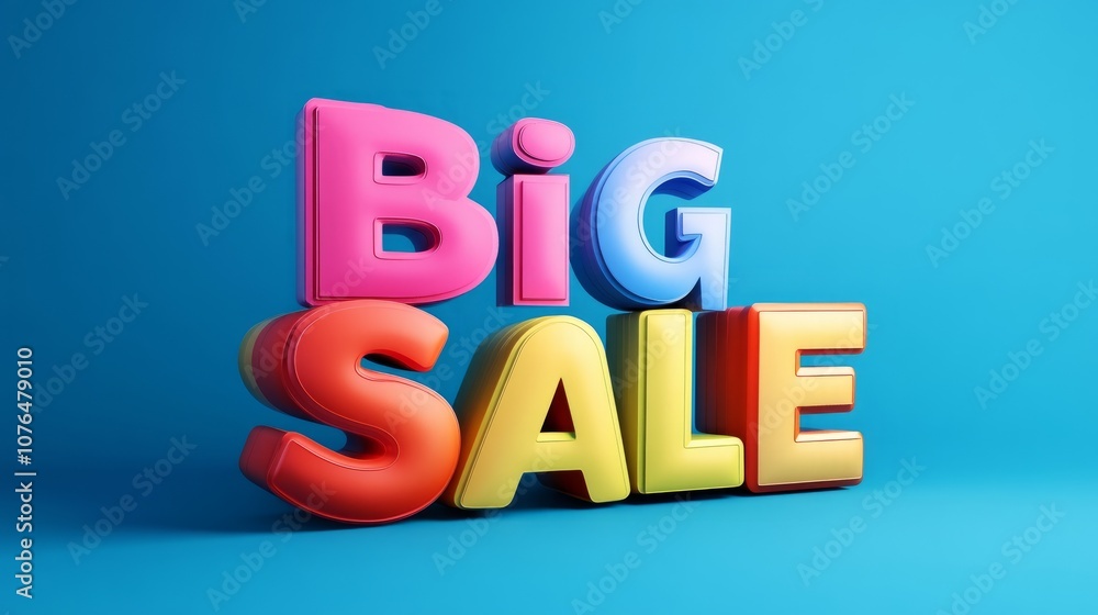 Poster colorful 3d 