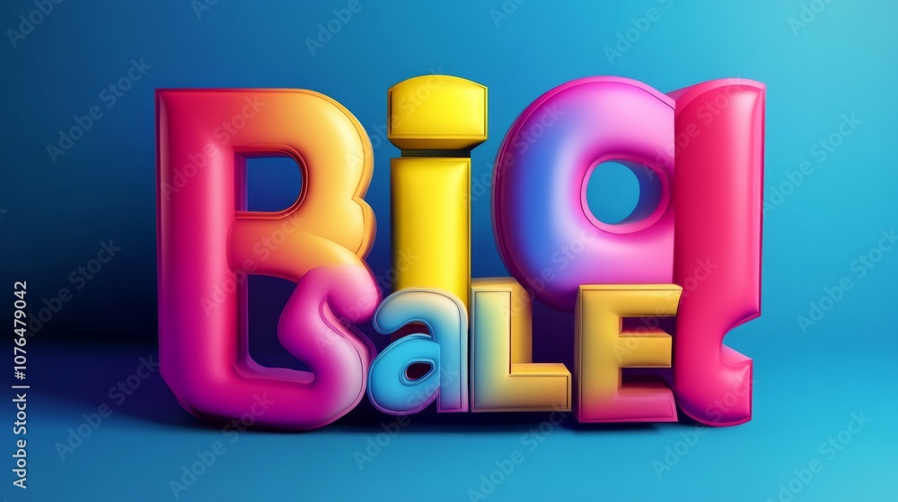 Poster colorful 3d 