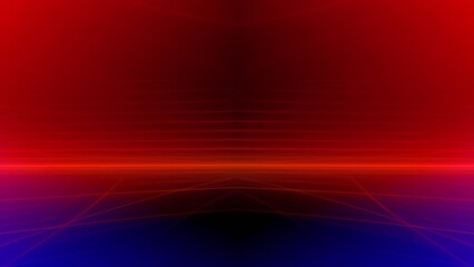 Fototapeta premium filigrane helle leuchtende Linien, futuristisch, Netzwerk, Hintergrund, digitale Daten, räumlich, 3D, Tiefenunschärfe, Hintergrund, Technologie, Wissenschaft, EDV, IT, Internet, ruhig, rot 