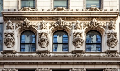The building has a lot of detail and is very ornate