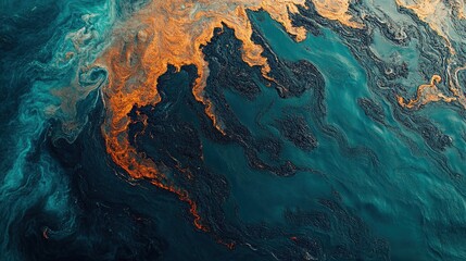 Abstract Swirling  Paint