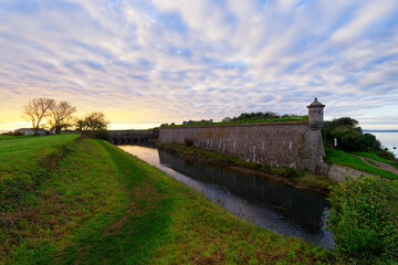 Vauban fortress in Saint-Vaast-la-Hougue coast.