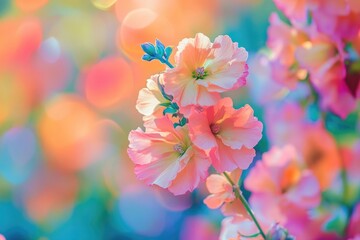 A close-up shot of a flower with a blurred background
