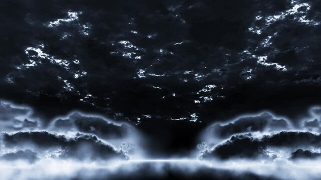 dark thunderstorm sky, with lightning strikes and clouds vj loop, suitable for performance concert background and editing