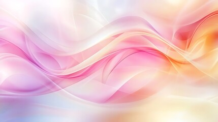 Obraz premium Abstract Swirling Pink and Yellow Gradient Background