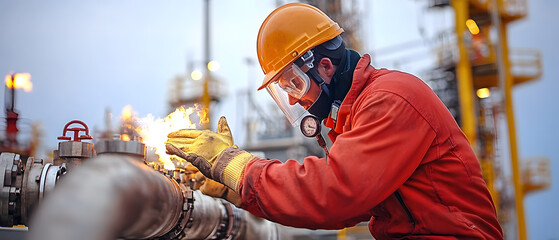 Workers with the skills and technology to operate oil and gas refineries, electricity and petroleum extraction. Maintenance and industrial equipment