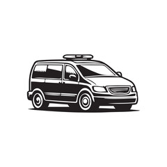 car silhouette vector on a white background