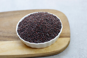 Raw organic black mustards seeds