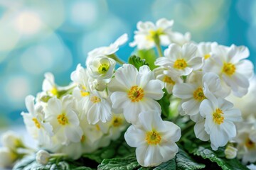 Close-up of a bundle of white flowers